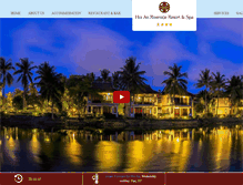 Tablet Screenshot of hoianriverresort.com